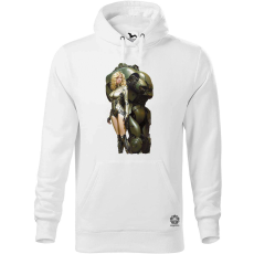 Magnolion Boris Vallejo robot és a nő fanart v2 férfi pulóver - 19 szín, S-5XL