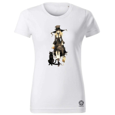 Magnolion Boszi és macskája v2 női póló - 19 szín, XS-2XL női póló