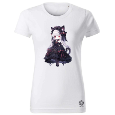 Magnolion Chibi macskalány v8 női póló - 19 szín, XS-2XL női póló