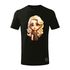 Magnolion Chibi szőke lány v4 gyerek póló - 11 szín, 4-12 éves