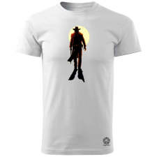 Magnolion Cowboy illusztráció v2 férfi póló - 19 szín, S-3XL férfi póló