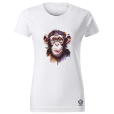 Magnolion Cuki majom rajz v1 női póló - 19 szín, XS-2XL
