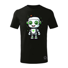 Magnolion Cuki robot v1 gyerek póló - 11 szín, 4-12 éves gyerek póló