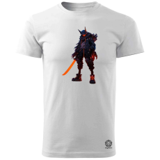 Magnolion Cyberpunk anime kiborg szamuráj v1 férfi póló - 19 szín, S-3XL