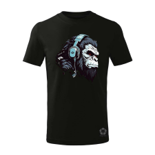 Magnolion Cyberpunk gorilla v4 gyerek póló - 11 szín, 4-12 éves gyerek póló