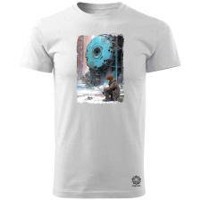 Magnolion Cyberpunk mindennapok v4 férfi póló - 19 szín, S-3XL férfi póló