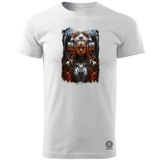 Magnolion Cyberpunk női hadvezér v8 férfi póló - 19 szín, S-3XL