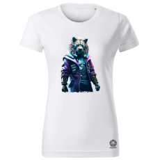 Magnolion Cyberpunk oroszlán női póló - 19 szín, XS-2XL