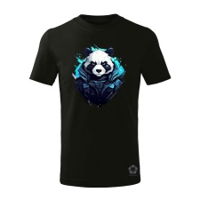 Magnolion Cyberpunk panda v1 gyerek póló - 11 szín, 4-12 éves gyerek póló