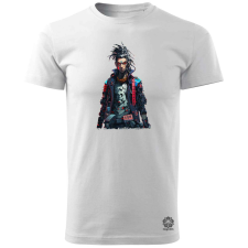 Magnolion Cyberpunk yakuza szamuráj v9 férfi póló - 19 szín, S-3XL férfi póló