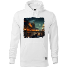 Magnolion Disztópikus cyberpunk Budapest v14 férfi pulóver - 19 szín, S-5XL