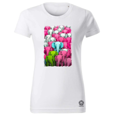 Magnolion Elefánt montázs v1 női póló - 19 szín, XS-2XL
