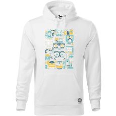 Magnolion Ember és állat firkák v1 férfi pulóver - 19 szín, S-5XL