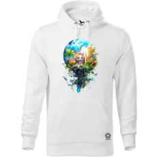Magnolion Fantázia,földgolyó v2 férfi pulóver - 19 szín, S-5XL