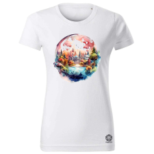 Magnolion Fantázia,földgolyó v3 női póló - 19 szín, XS-2XL női póló