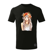 Magnolion Fejdíszes lány v3 gyerek póló - 11 szín, 4-12 éves gyerek póló