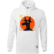 Magnolion Fekete kutya csillagok között v3 férfi pulóver - 19 szín, S-5XL férfi pulóver, kardigán