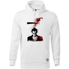 Magnolion Fekete-piros Highlander rajz férfi pulóver - 19 szín, S-5XL férfi pulóver, kardigán