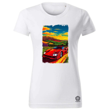 Magnolion Ferrari F40 retró utazás v5 női póló - 19 szín, XS-2XL női póló