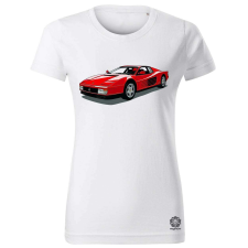 Magnolion Ferrari Testarossa rajz v7 női póló - 19 szín, XS-2XL női póló