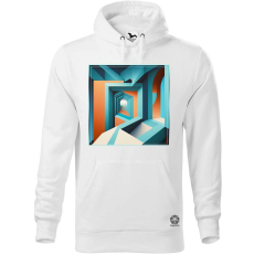 Magnolion Geometrikus optikai illuzió v2 férfi pulóver - 19 szín, S-5XL