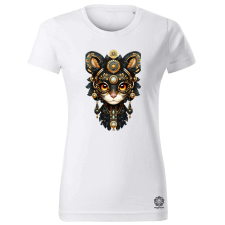Magnolion Glitchart oroszlán v1 női póló - 19 szín, XS-2XL női póló
