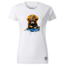 Magnolion Glitchart oroszlán v5 női póló - 19 szín, XS-2XL női póló