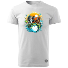 Magnolion Globális felmelegedés graffiti v2 férfi póló - 19 szín, S-3XL
