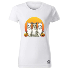 Magnolion Halloween cicák v1 női póló - 19 szín, XS-2XL