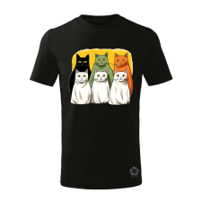 Magnolion Halloween cicák v2 gyerek póló - 11 szín, 4-12 éves gyerek póló