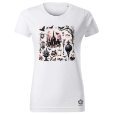 Magnolion Halloween matricák v4 női póló - 19 szín, XS-2XL női póló