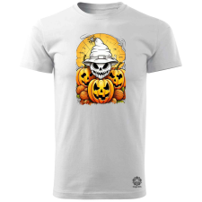 Magnolion Halloween tök és koponya fantázia v11 férfi póló - 19 szín, S-3XL férfi póló