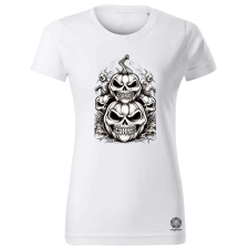 Magnolion Halloween tök és koponya fantázia v5 női póló - 19 szín, XS-2XL női póló