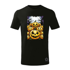 Magnolion Halloween tök és koponya fantázia v6 gyerek póló - 11 szín, 4-12 éves