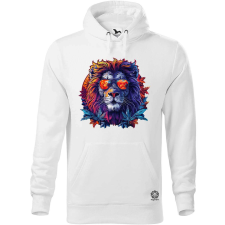 Magnolion Hímzett oroszlán v5 férfi pulóver - 19 szín, S-5XL férfi pulóver, kardigán