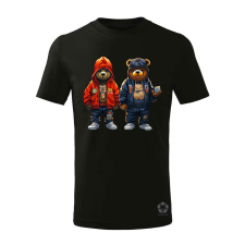 Magnolion Hip Hop medvék v4 gyerek póló - 11 szín, 4-12 éves gyerek póló