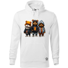 Magnolion Hip Hop medvék v8 férfi pulóver - 19 szín, S-5XL