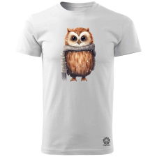 Magnolion Hó és bagoly v1 férfi póló - 19 szín, S-3XL férfi póló