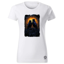 Magnolion Hugin és Munin amulett v3 női póló - 19 szín, XS-2XL női póló