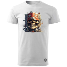 Magnolion Kalóz kocka v1 férfi póló - 19 szín, S-3XL férfi póló