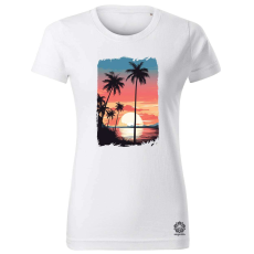Magnolion Karibi napnyugta v1 női póló - 19 szín, XS-2XL