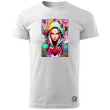 Magnolion Kártya fantázia Gwen Stacy v2 férfi póló - 19 szín, S-3XL férfi póló