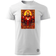 Magnolion Kártya fantázia Vasember v4 férfi póló - 19 szín, S-3XL férfi póló