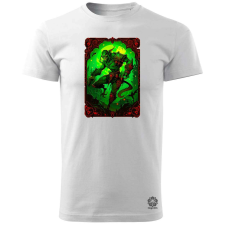 Magnolion Kártya fantázia Zöld manó v1 férfi póló - 19 szín, S-3XL férfi póló