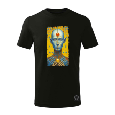 Magnolion Kék humanoid v1 gyerek póló - 11 szín, 4-12 éves gyerek póló