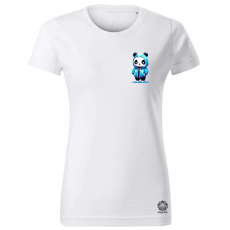 Magnolion Kék panda srác zseb női póló - 19 szín, XS-2XL