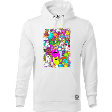Magnolion Képzeletbeli barátok kollázs v1 férfi pulóver - 19 szín, S-5XL