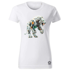 Magnolion Kiborg oroszlán v3 női póló - 19 szín, XS-2XL női póló