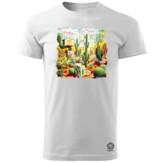 Magnolion Kocka kaktuszkert v8 férfi póló - 19 szín, S-3XL