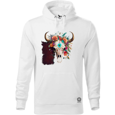 Magnolion Koponya virággal borítva v2 férfi pulóver - 19 szín, S-5XL